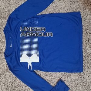 Under Armour long sleeve shirt size 6 royal blue
